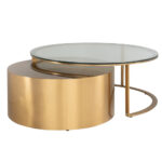 2Er Set Couchtisch Rund, Couchtisch Gold Intended For Couchtisch Gold Rund