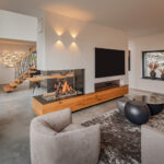 75 Braune Moderne Wohnzimmer Ideen & Bilder – Januar 2024 | Houzz De With Regard To Moderne Wohnzimmer Ideen