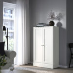 Havsta Cabinet With Plinth – White 81X37X134 Cm Throughout Ikea Wohnzimmerschrank